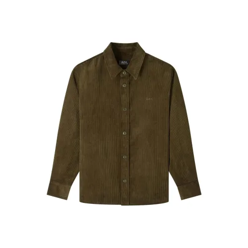 A.P.C FW24 Куртки и Пальто Мужской Хаки