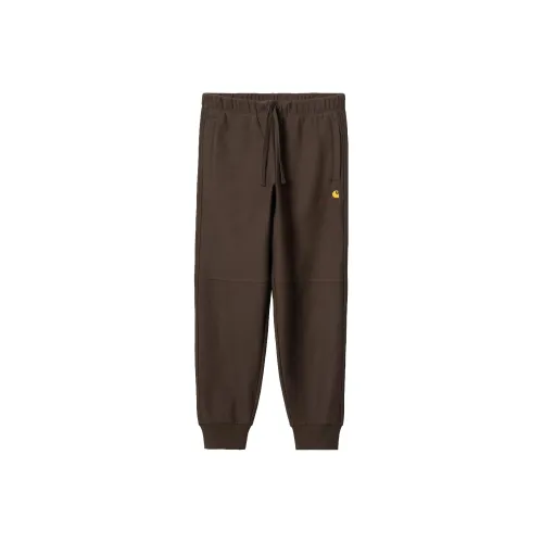 Carhartt WIP Brown Men's Knitted Training Pants Carhartt WIP Коричневый Мужские Вязаные Спортивные Штаны
