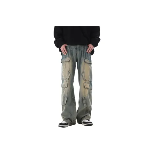 PANDA ADEVIL Джинсы Унисекс Желтый Грязь