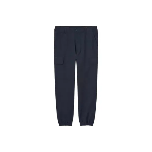 UNIQLO Вязаные спортивные брюки мужские темно-синие