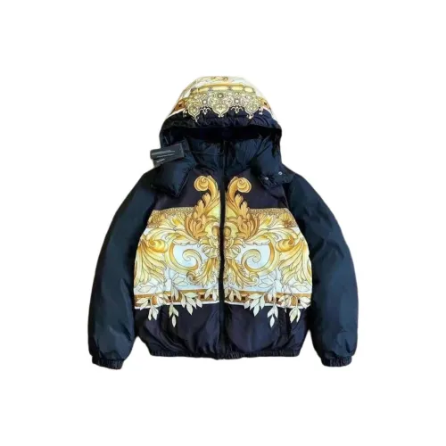 VERSACE FW23 Хлопковый пуховик Мужской Черный