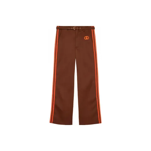 GUCCI X ADIDAS Originals Adidas X GUCCI Co Branded Series SS22 Повседневные брюки Унисекс Темно-коричневый
