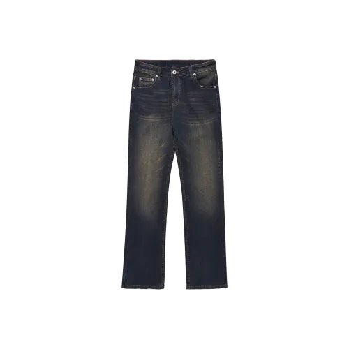 MT99 Темно-синие унисекс джинсы