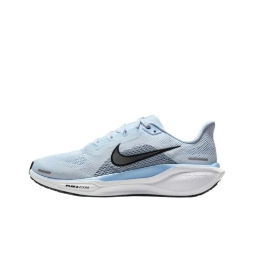 Nike Pegasus 41 Устойчивый к истиранию Низкий Топ Бег на длинные дистанции Спринт Беговые кроссовки Женские Синий