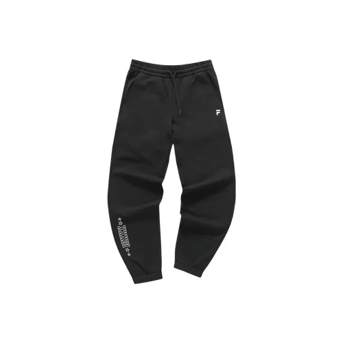 FILA FUSION UNIFORM Вязаные тренировочные брюки мужские глубокий черный