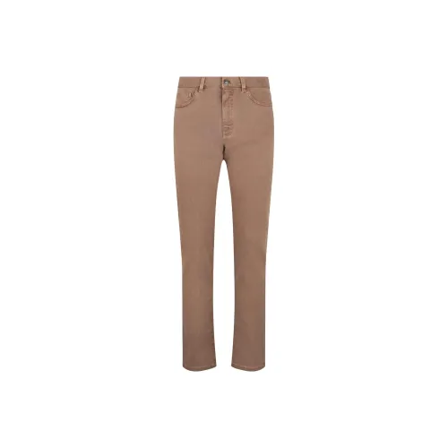 Ermenegildo Zegna Коричневый Мужской Джинсы
