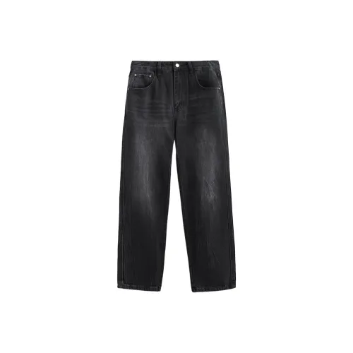 SANSHILIUJIE Черные Мужские Джинсы