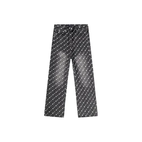 LUCKY BRAND Дымчато-серый Унисекс Джинсы