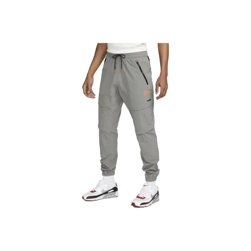 Найк Вязаные Тренировочные Штаны Мужские Серые