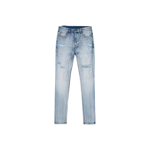 Ksubi Светло-синие Мужские Джинсы
