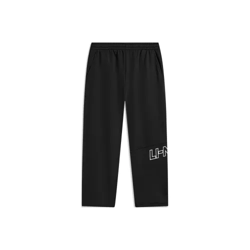 LINING Sports Fashion Collection Вязаные тренировочные штаны мужские черные