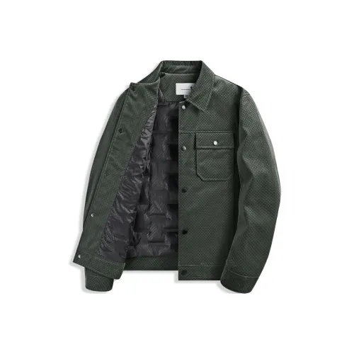 Dance with Wolves Пуховик Мужской Армейский Зеленый