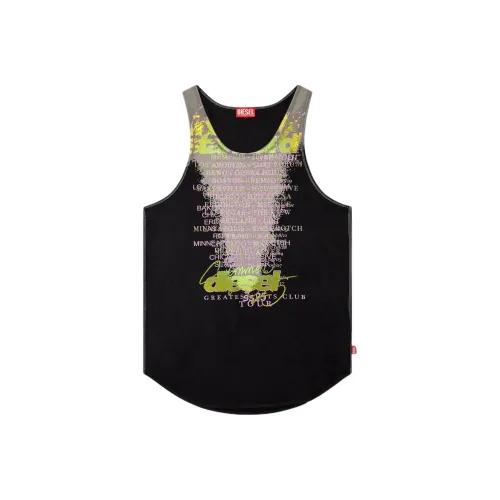 DIESEL Черные Унисекс Майки