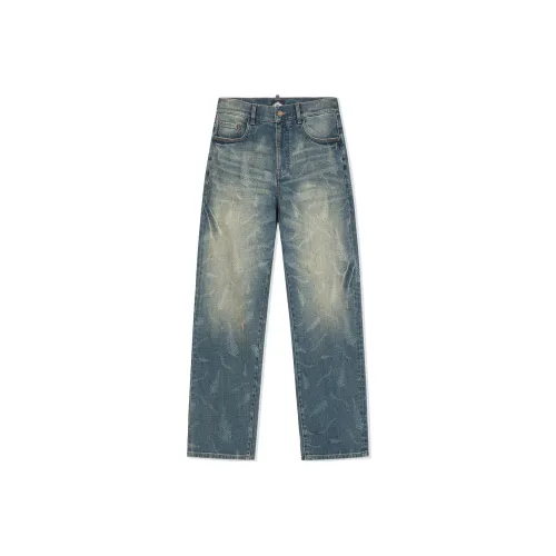 23R+ Синий Мужской Джинсы