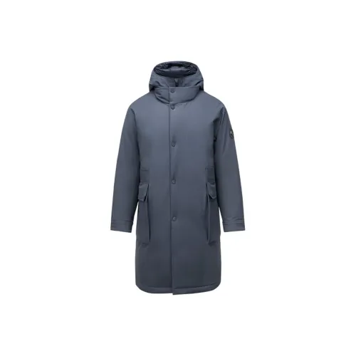 Skechers Yazhuan Series Пуховик Мужской Ink Серый