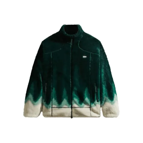 Kith Бело-зеленая унисекс куртка