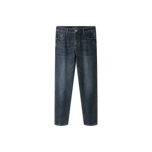 HLA Синий Серый DENIM GRADIENT Темный 8E Мужские Джинсы