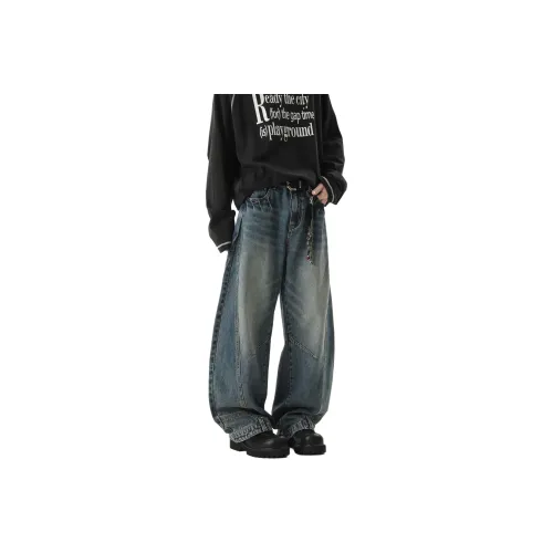 Kung Fu Snake Ностальгические синие унисекс джинсы