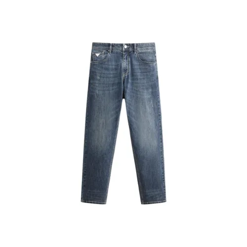 PEACEBIRD MEN Темно-синий деним 1 Мужские Джинсы