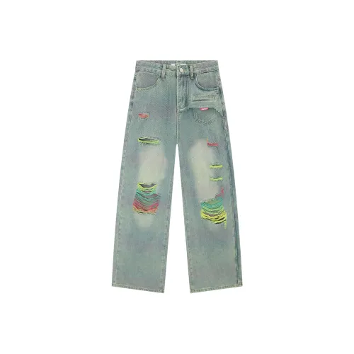 SAKUN Серые Унисекс Джинсы