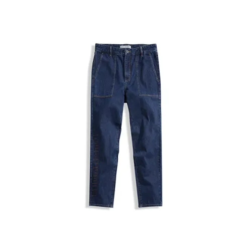 PEACEBIRD MEN Синий Мужской Джинсы