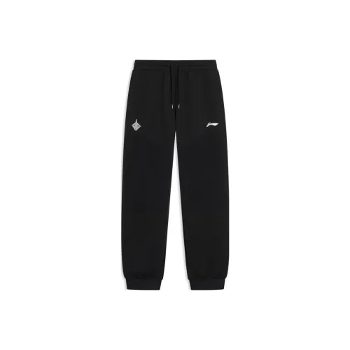 Лайнер YUNDONGLANQIUXILIE Вязаные Тренировочные Штаны Мужские Черные