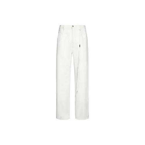 Ann Demeulemeester Белый Мужской Джинсы