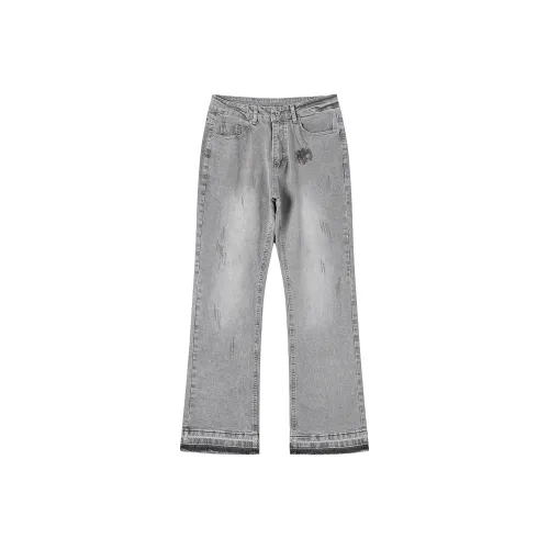 VOLCHOK Джинсы Унисекс Бетон Серый