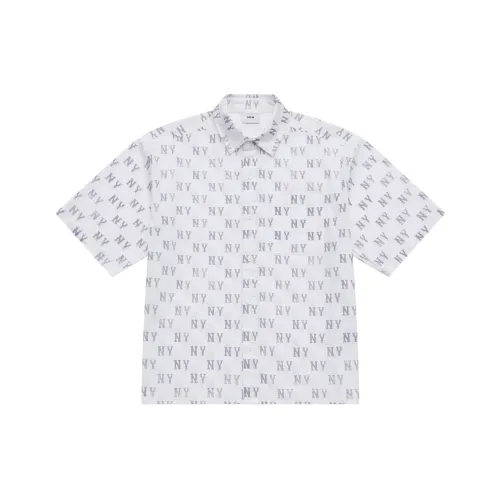 MLB MONOGRAM Коллекция New York Yankees SS25 Рубашка Унисекс Серый