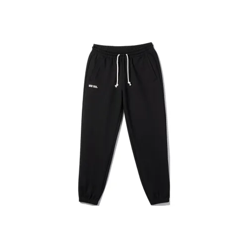 New Era Черные Унисекс Вязаные Тренировочные Брюки