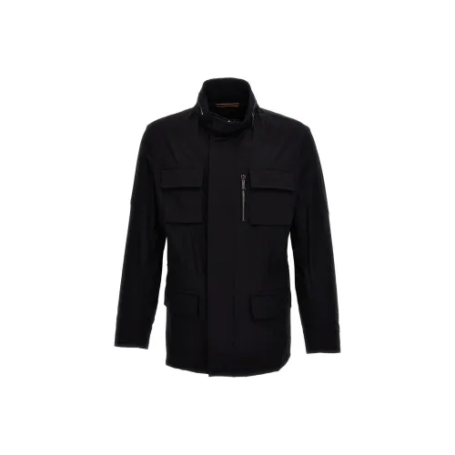 Moorer Куртки и Пальто Мужской Морской Синий