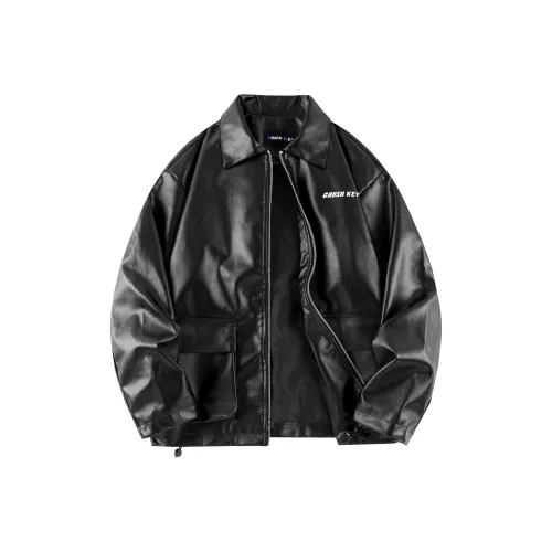 CRUSH KEY Кожаные куртки и пальто унисекс