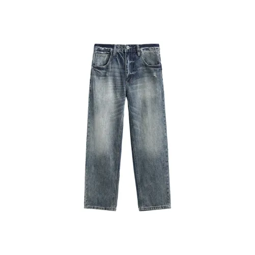 SANSHILIUJIE Джинсы Мужские Ash Blue