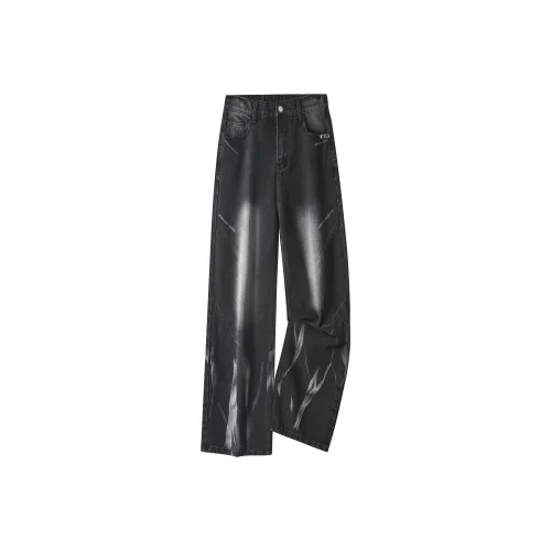 SAME FLOW Черные Унисекс Джинсы