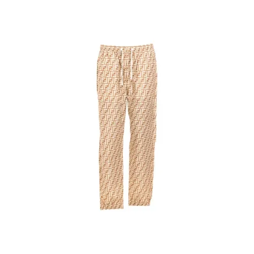 FENDI Brown Men's Casual Pants FENDI Коричневые Мужские Повседневные Брюки