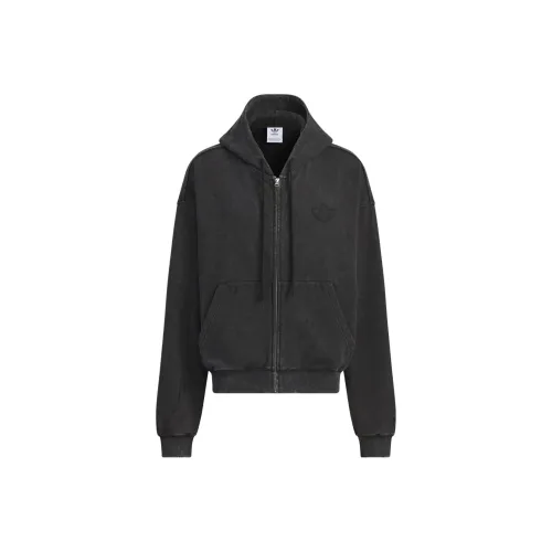 Adidas Originals WASHED FW24 С капюшоном Куртка Куртки Пальто Мужской Черный