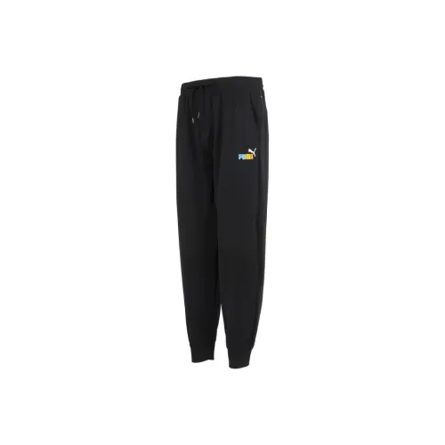 PUMA Черные Унисекс Вязаные Тренировочные Брюки