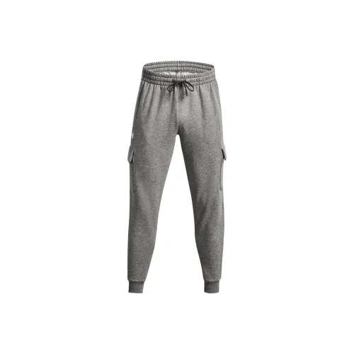 Under Armour Rival Fleece Серые Мужские Вязаные Тренировочные Штаны