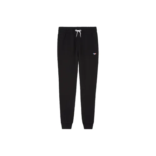 Maison Kitsune Черные Мужские Повседневные Штаны