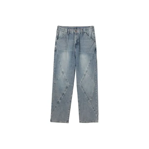 LOOKUN Светло-синие мужские джинсы