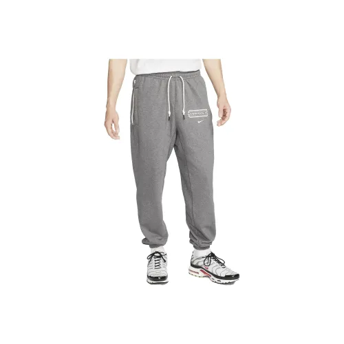 Nike Серые Мужские Вязаные Тренировочные Штаны