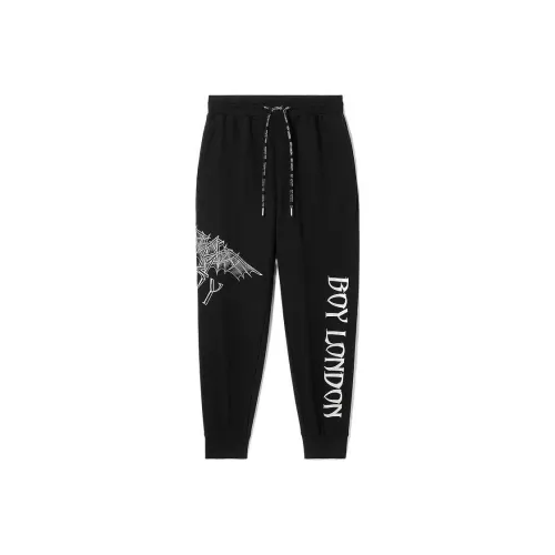 BOY LONDON Черные Унисекс Вязаные Спортивные Брюки