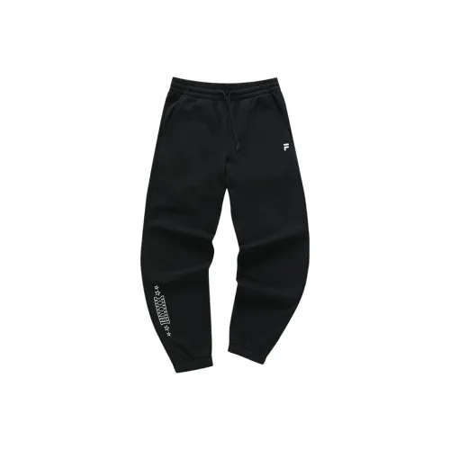 FILA FUSION UNIFORM Вязаные тренировочные брюки мужские глубокий черный