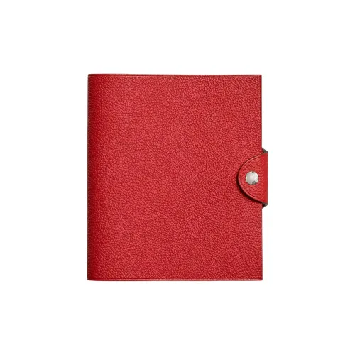 HERMES Ulysse Коровья кожа Togo Сумка для хранения Женская Красная