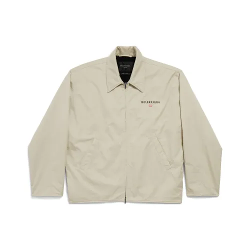 Balenciaga Куртки и Пальто Свободный крой Мужской Военный стиль Бежевый