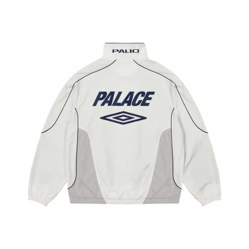 PALACE Umbro Co-brand Collaboration SS24 Training Track Jacket Jackets Coats Unisex White
