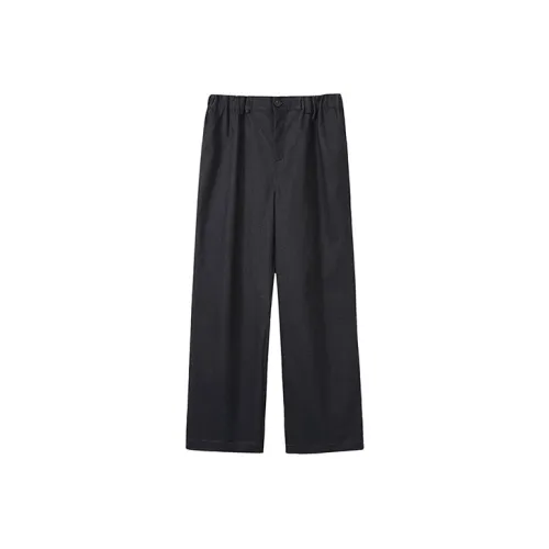 SeminP.ure SS22 Прямой крой Повседневные брюки Унисекс Черный