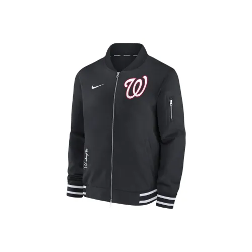 nike Washington Nationals Аутентичная коллекция Куртки и Пальто Мужской Черный