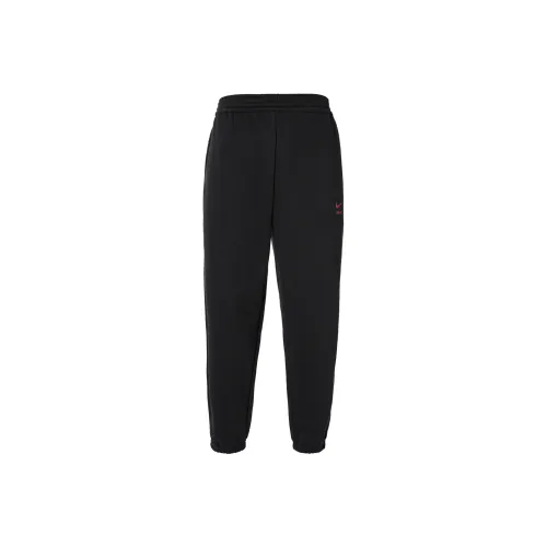 Nike Черные Мужские Вязаные Тренировочные Штаны