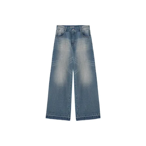 UNVESNO Синие Унисекс Джинсы